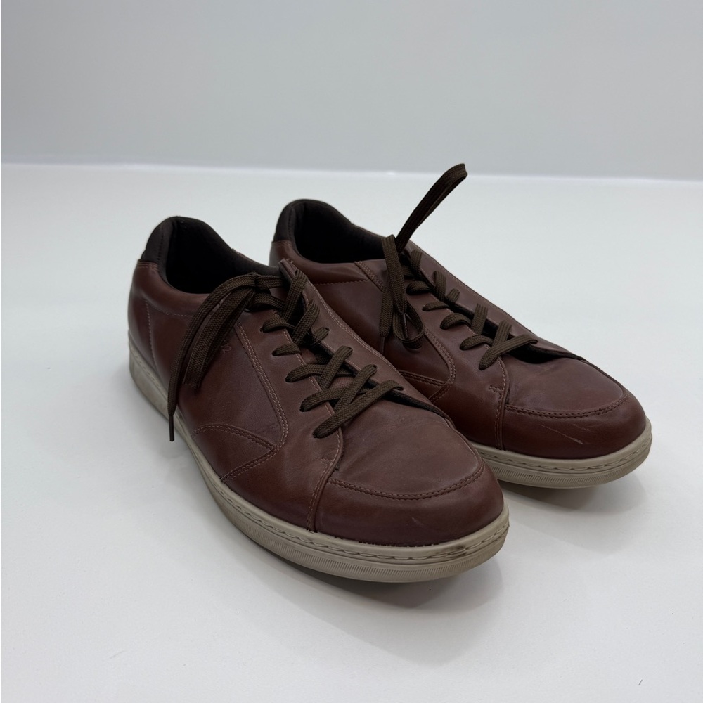 Nun Bush Men's Brown Leather Casual Shoes